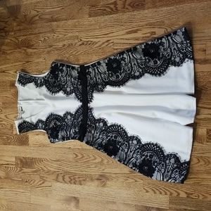 (L) Parisian Collection Lace Fit & Flare Full Skirt Dress Occasion Wedding Party